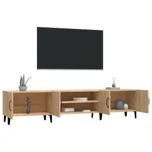 Berkfield TV Cabinet Sonoma Oak 180x31.5x40 cm Engineered Wood