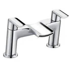 Modern Deck Mounted Bath Filler Tap - Chrome