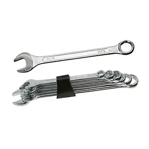 6 Piece Combination Spanner Set 8mm 17mm Chrome Vanadium Metric Garage Kit