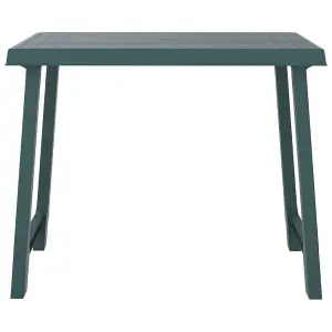 Berkfield Camping Table Green 79x56x64 cm PP Wooden Look