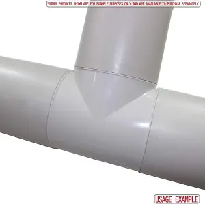 125mm 5" - Blauberg Round Circular Plastic Ventilation Duct Pipe T Joint Piece