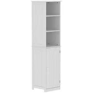 Lassic Hayle Tall Matt White Single Wall-mounted Bathroom Cabinet (H)170cm (W)40cm