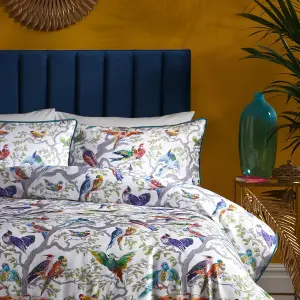 Birdity Absurdity 100% Cotton Sateen Duvet Cover Set