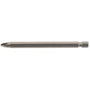 Draper PZ Type Insert Bit, 1/4" Hex, 100mm Long, No.2 (Pack of 1) 64362