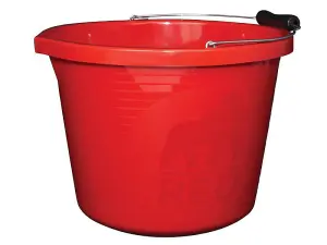 Red Gorilla 3 Gallon Premium Bucket in Vibrant Red - Heavy Duty Utility Bucket