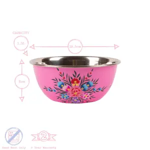 BillyCan - Picnic Bowl Set - Raspberry Pansy - 3pc