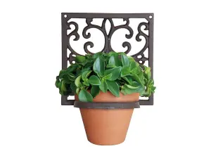 Cast Iron Wall Mounted Pot Holder - 1 Pot