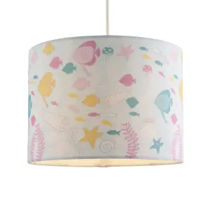 Printed Multicolour Underwater Light shade (D)25cm