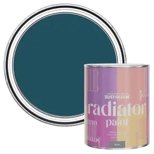 Rust-Oleum Commodore Blue Satin Radiator Paint 750ml