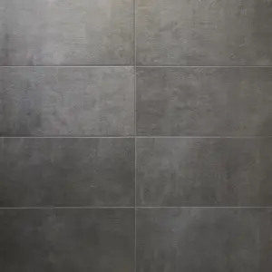 Colours Structured Grey Matt Concrete effect Textured Porcelain Indoor Wall & floor Tile, Pack of 6, (L)600mm (W)300mm