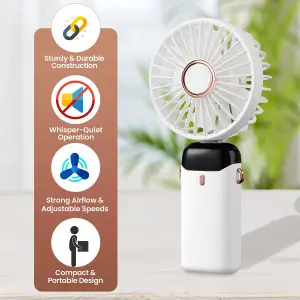 Portable Mini USB Rechargeable Handheld Fan