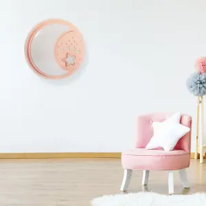 Milagro Note 48CM Pink LED Wall Or Ceiling Lamp With Remote Control Allowing Perfect Colour Temperature and Brightness