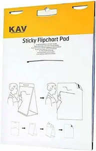 KAV A1 Flipchart Paper Pad with Plain 40 Sheets for Office School Home Kitchen Notes (813x584 mm) Pack of 5