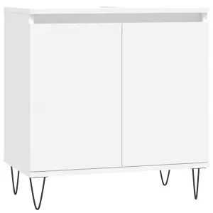 Berkfield Bathroom Cabinet White 58x33x60 cm Engineered Wood