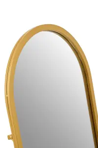 Interiors by Premier Avento Gold Finish Floor Mirror