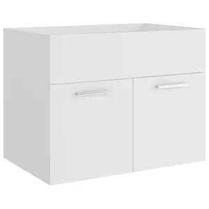 Elizibeth 600mm Wall Hung Single Vanity Unit White