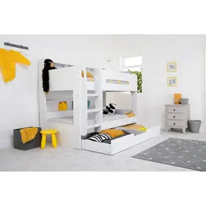 Eakes Single (3') Standard Bunk Bed with Trundle