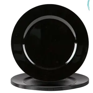 33cm Charger Plate Glossy Black