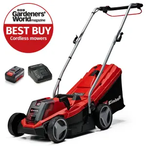 Einhell 33cm Cordless Lawnmower 18V Rotary PXC With Battery And Charger 30L Grass Box BRUSHLESS GE-CM 18/33 Li Kit