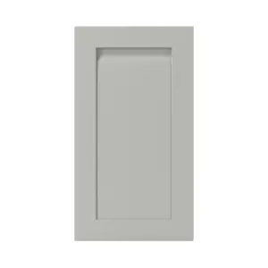 GoodHome Garcinia Integrated handle Matt stone Shaker Highline Cabinet door (W)400mm (H)715mm (T)20mm