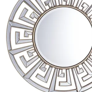 Beliani Glam Wall Mirror FLERS Metal Gold