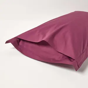 Homescapes Plum Egyptian Cotton Oxford Pillowcase 200 TC