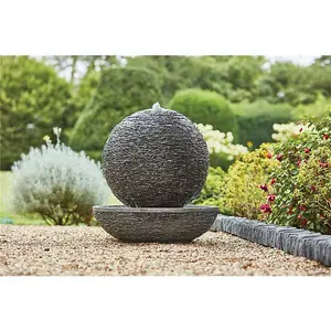 Kelkay Mysterious Moon Solar Water Feature with Protective Cover