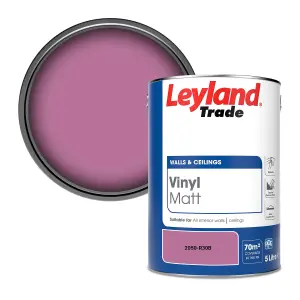 Leyland Trade Vinyl Matt Walls & Ceilings Emulsion Paint (2050-R30B) 5L