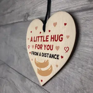 Hug Token Gift For A Friend Wooden Heart Special Gift for Loved Ones Keepsake