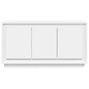 Alpen Home Sideboard Sonoma Oak 102X35x55 Cm Engineered Wood White