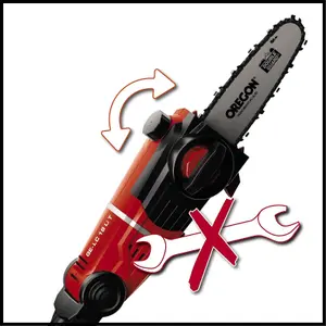 Einhell 17cm Cordless Polesaw High Reach Chainsaw Up to 2.77 Metres Height Power X-Change GE-LC 18 Li T-Solo - Body Only