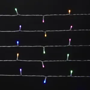 50 Rainbow LED With timer function String lights with 5.2m Clear cable