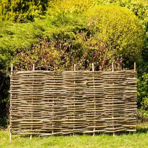 Hazel Hurdle Fence Panel Premium Woven Wattle Weave 6ft x 2ft