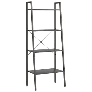 Berkfield 4-Tier Standing Shelf Black 56x35x140 cm