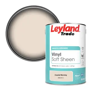 Leyland Trade Vinyl Soft Sheen Walls & Ceilings Emulsion Paint Coastal Morning (PPG1197-2) - 5L