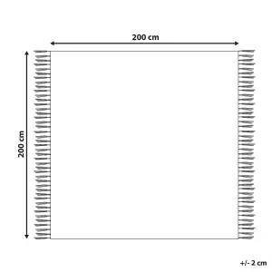 Picnic Blanket ASNI 200 x 200 cm Yellow