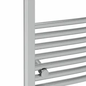 Right Radiators 800x600 mm Curved Heated Towel Rail Radiator Bathroom Ladder Warmer Chrome