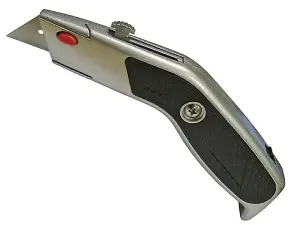 Faithfull Angled Head Trimming Tool with Retractable Blade for Precision Cutting