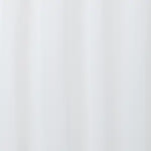 White Plain Daylight Tab top Voile curtain (W)140cm (L)260cm, Single