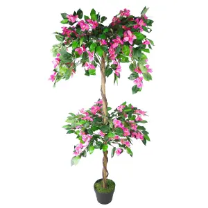 140cm EXTRA LARGE Artificial Flowering Rhododendron Bush Tree