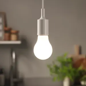 Diall E27 5.9W 806lm Milky A60 Neutral white LED filament Light bulb