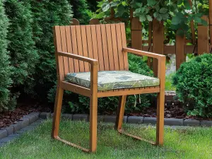 Garden Chair SASSARI Acacia Wood Light Green