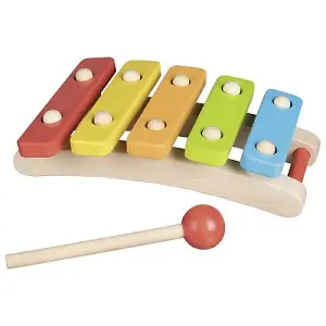 Goki Xylophone Wooden Instrument w/ 5 Bars - Childrens Kids Sound Sensory Toy