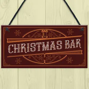 Christmas Decoration For Bar Home Bar Pub Sign Home Decor Family Christmas Gift