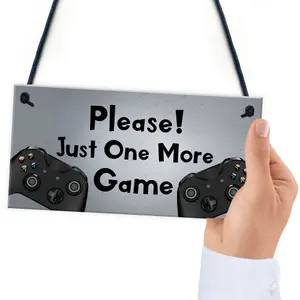 Novelty Man Cave Bedroom Sign For Gamer Gift For Dad Son Brother Gaming Sign