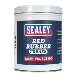 Sealey Red Rubber Grease 500g Tin SCS110