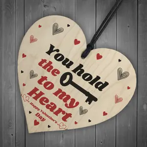 Special Valentines Day Gift Wood Heart Gift For Boyfriend Girlfriend Him Her Keepsake