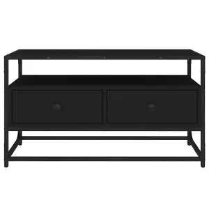 Berkfield TV Cabinet Black 80x35x45 cm Engineered Wood