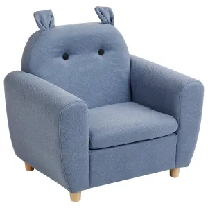 Beliani Modern Kids Chair MARIBO Fabric Blue