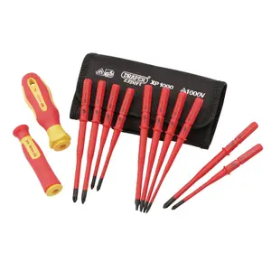 Draper  XP1000 VDE Slimline Interchangeable Screwdriver Set (12 Piece) 70867